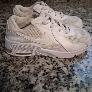 Kids All White Air Max Sneakers Size 12.5C